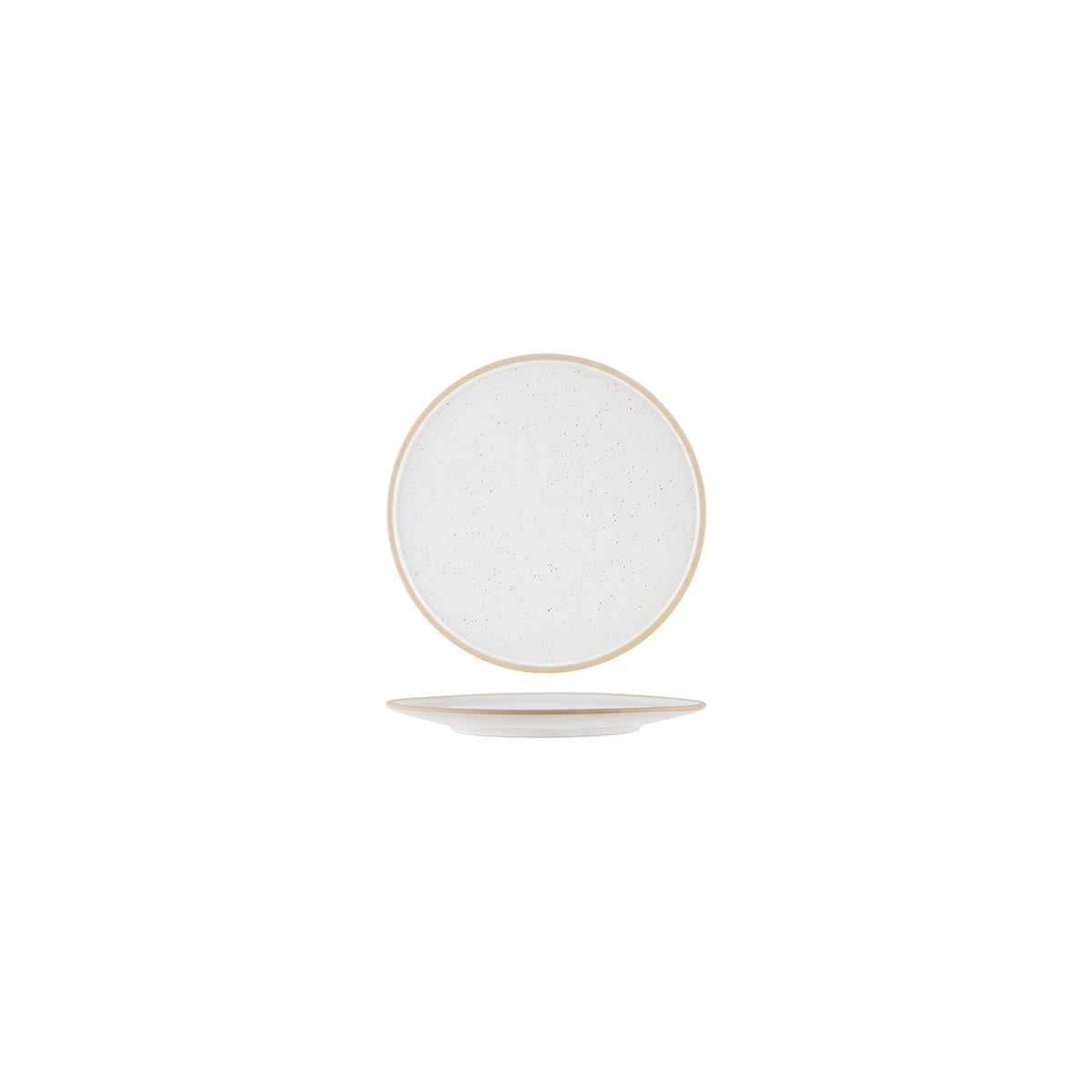 Tablekraft Soho White Pebble Round Plate 160mm