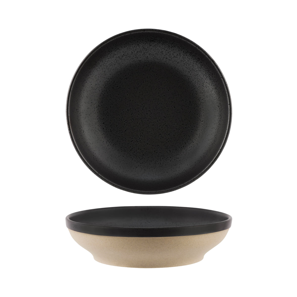 Tablekraft Soho Speckle Black Round Flared Bowl 227x60mm (1300ml)