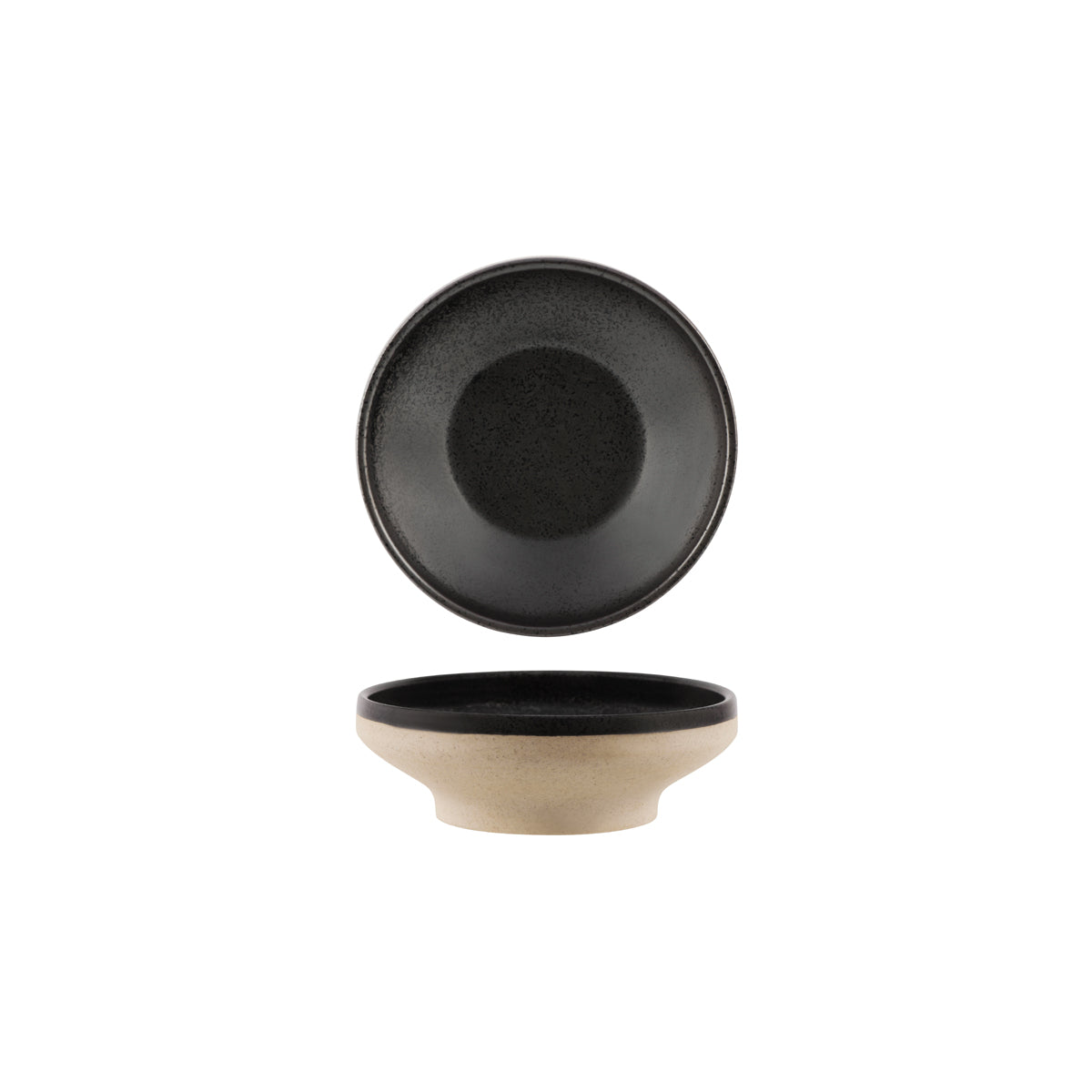 Tablekraft Soho Speckle Black Footed Bowl 156x52mm (500ml)