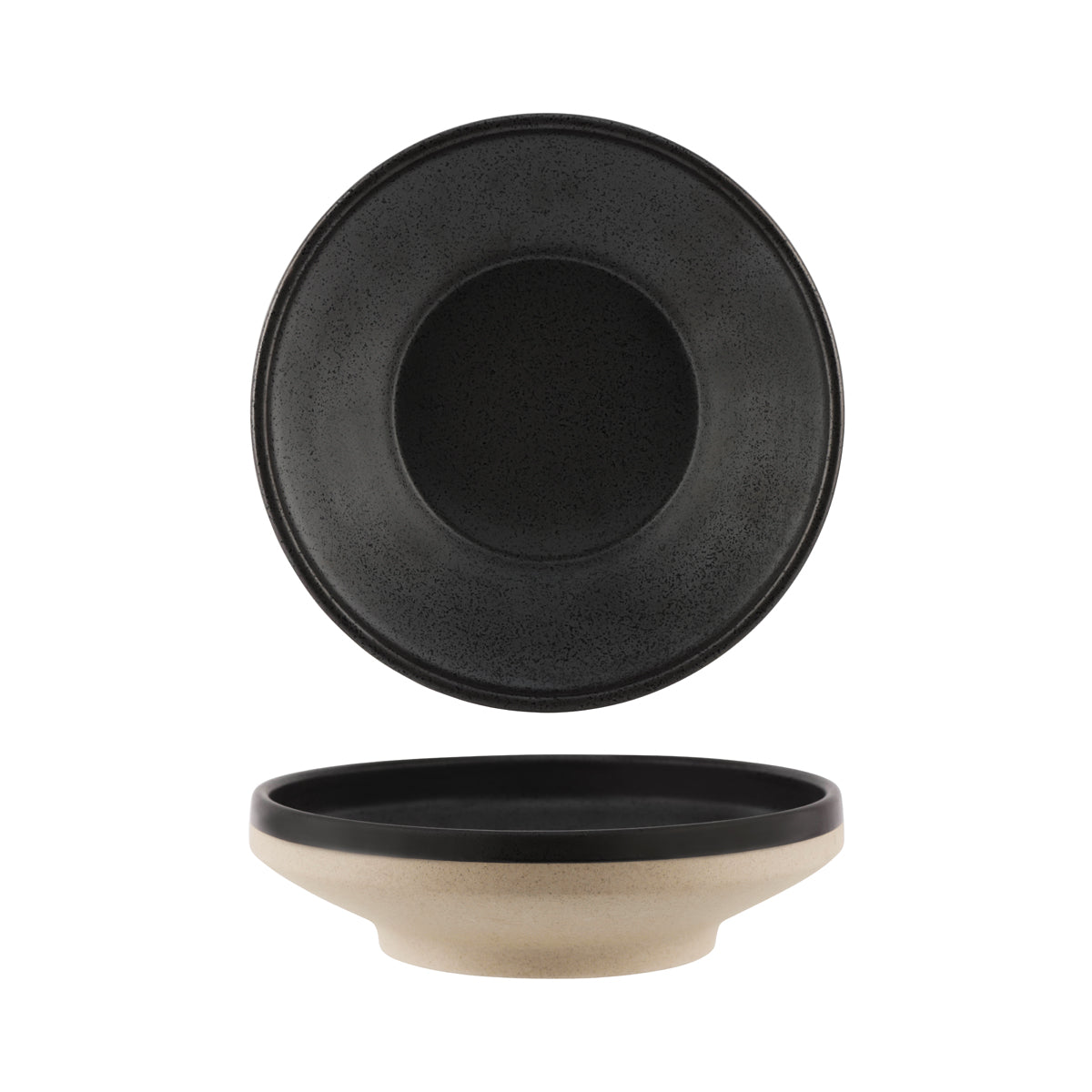 Tablekraft Soho Speckle Black Footed Bowl 227x62mm (1350ml)