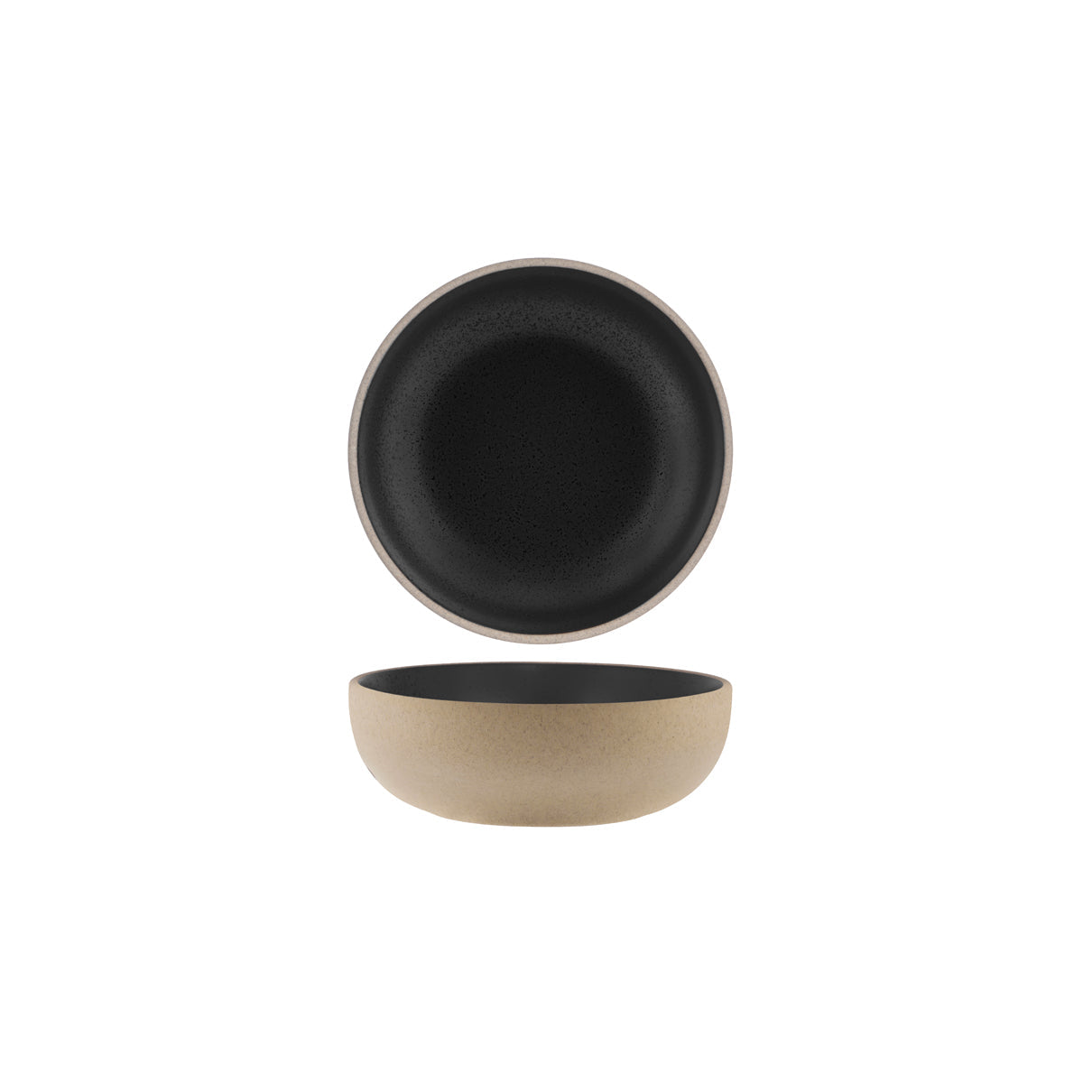 Tablekraft Soho Speckle Black Round Deep Bowl 170x55mm (850ml)