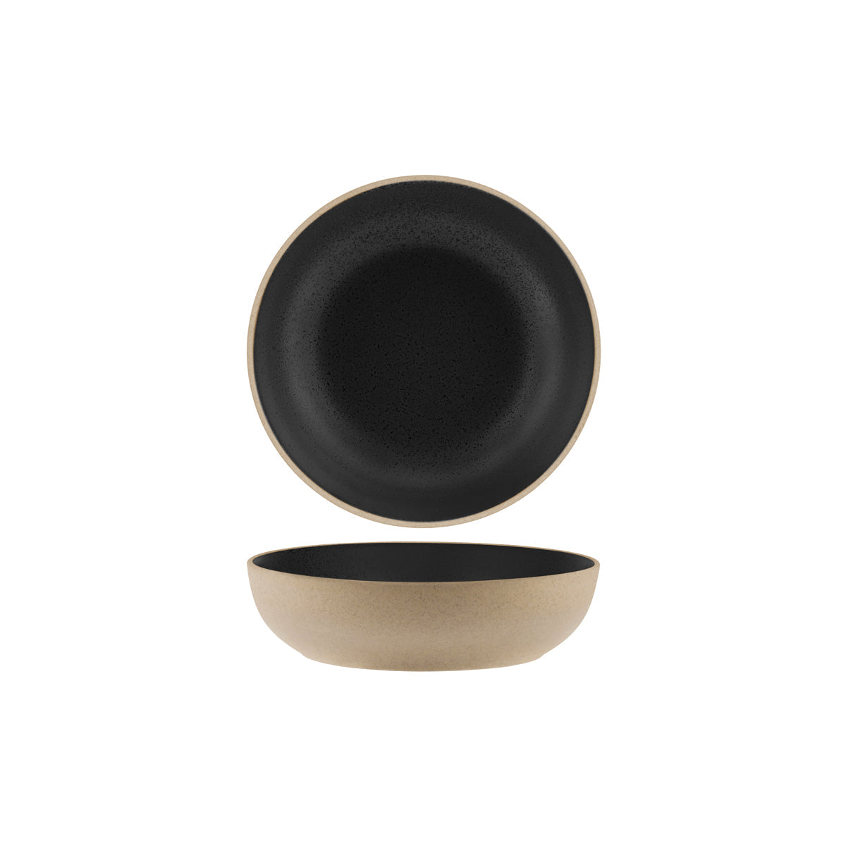 Tablekraft Soho Speckle Black Round Deep Bowl 200x55mm (1050ml)