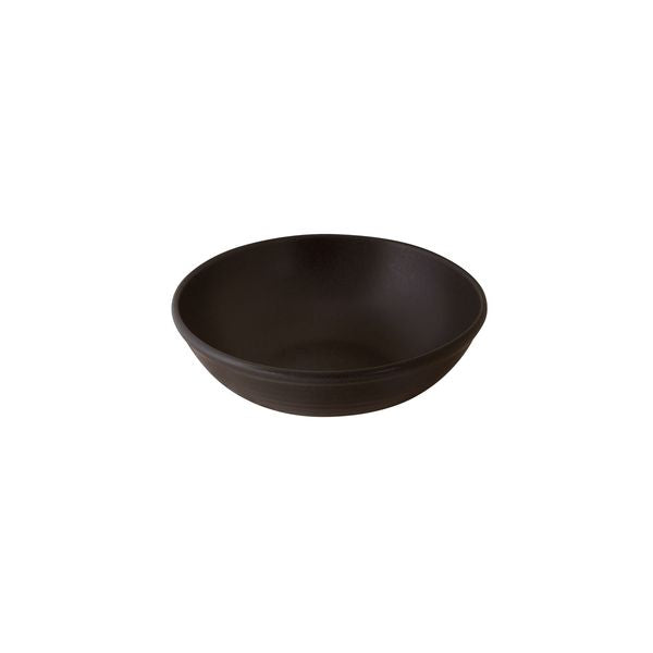 Zuma Charcoal Round Bowl (195mm Ø 60mm H)