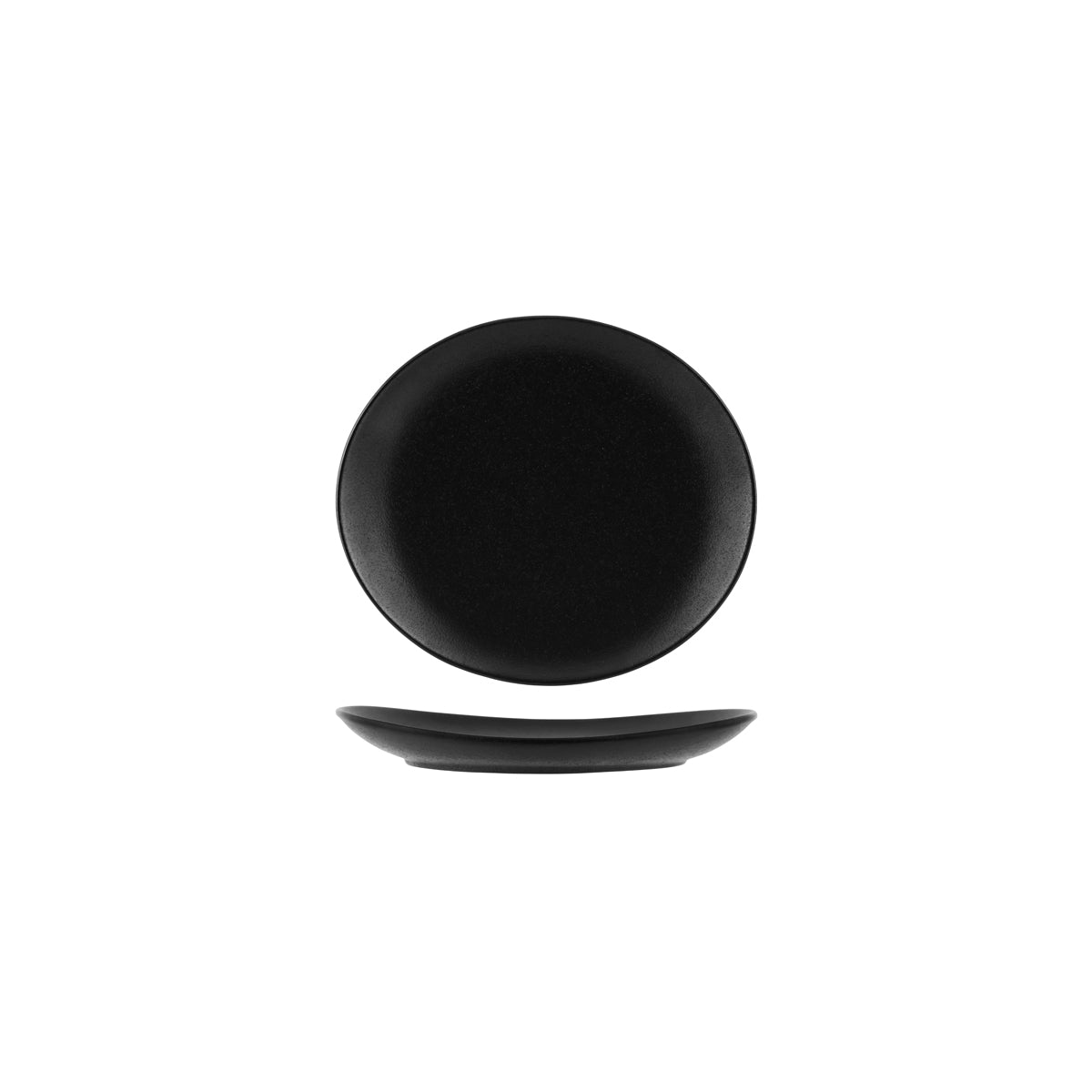 Tablekraft Black Oval Coupe Plate 210mm