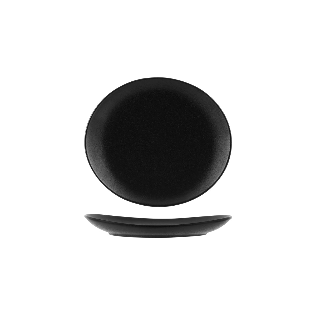 Tablekraft Black Oval Coupe Plate 260mm
