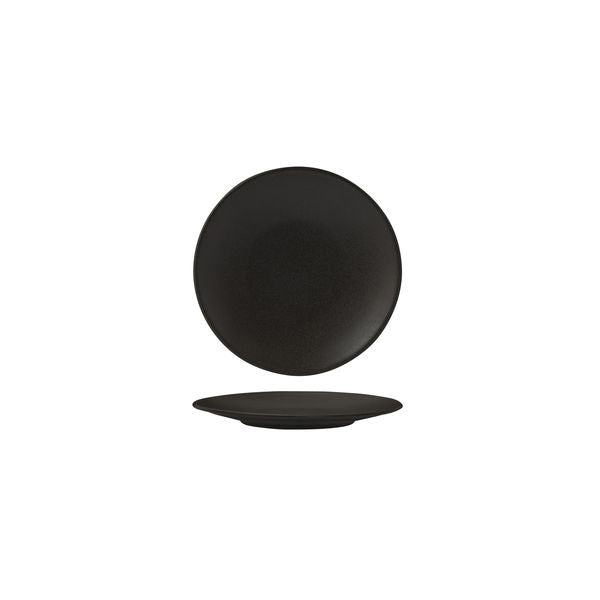 Zuma Charcoal Round Plate (130mm Ø)