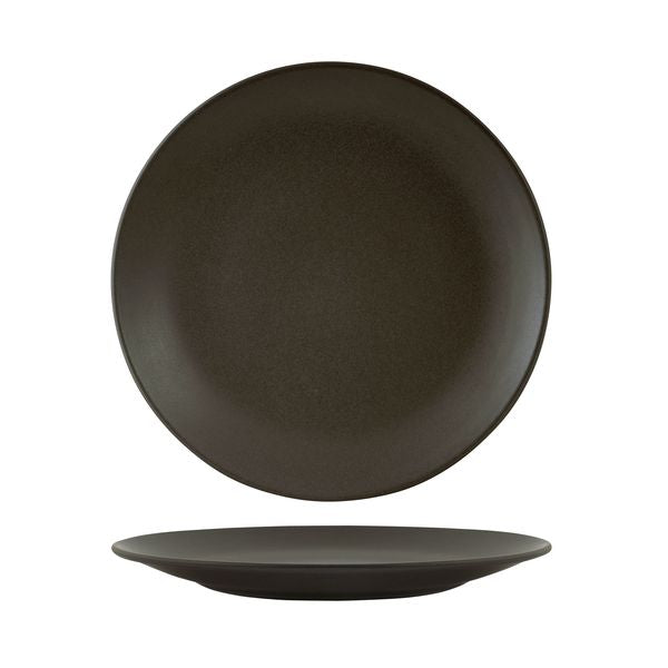 Zuma Charcoal Round Coupe Plate (230mm Ø)