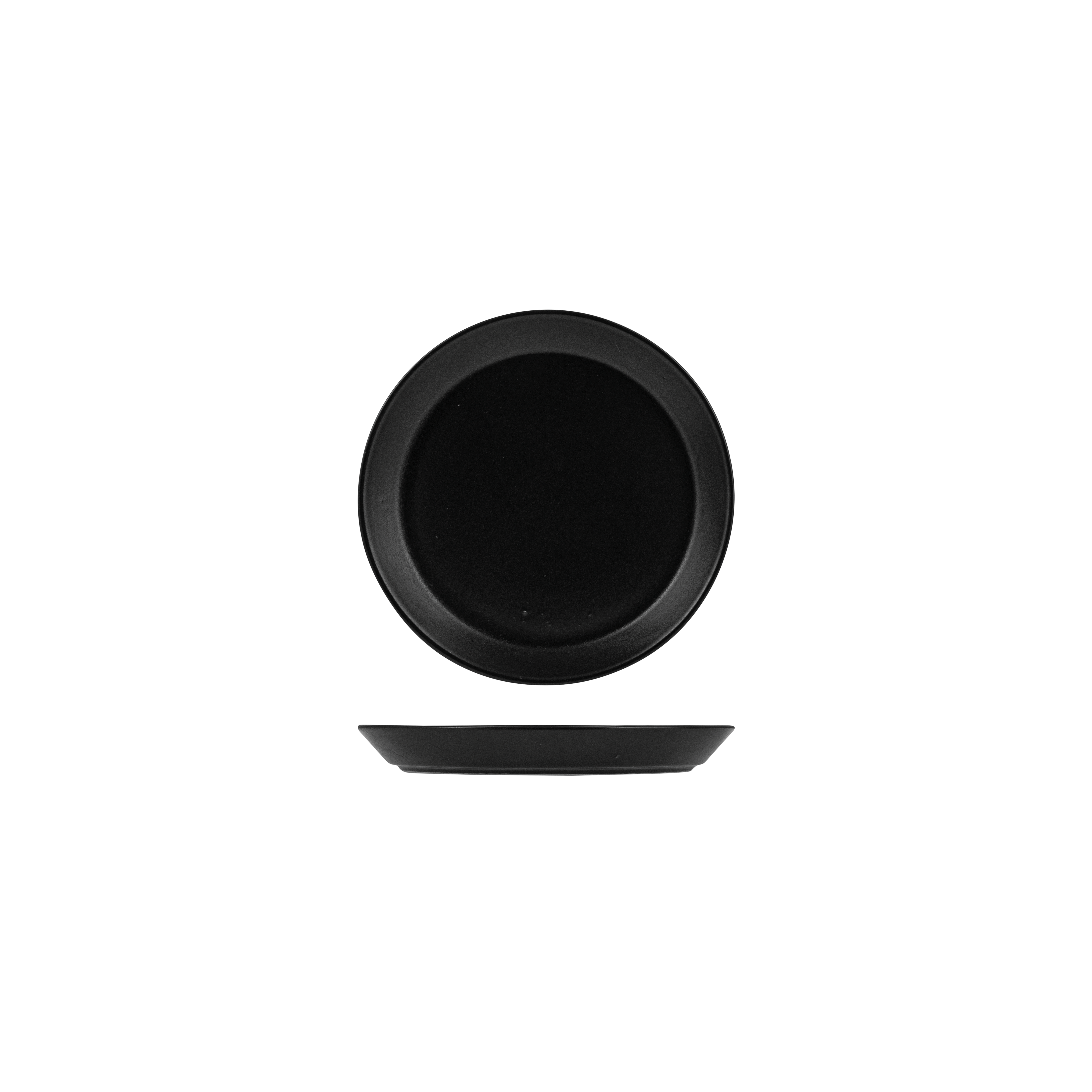Zuma Charcoal Round Tapered Plate (170mm Ø 24mm H)
