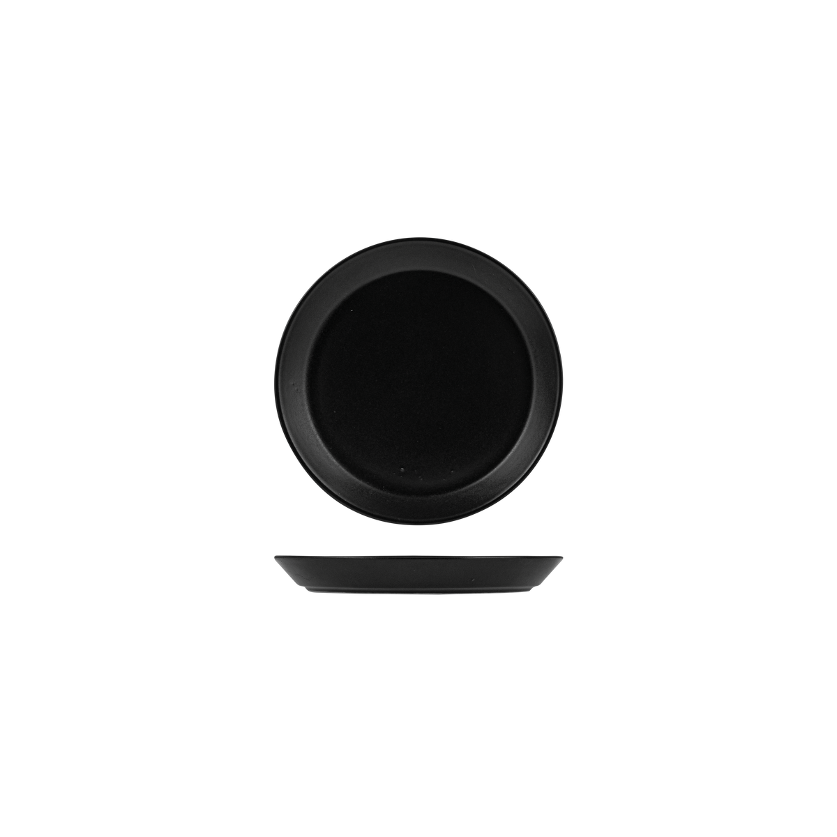 Zuma Charcoal Round Tapered Plate (170mm Ø 24mm H)