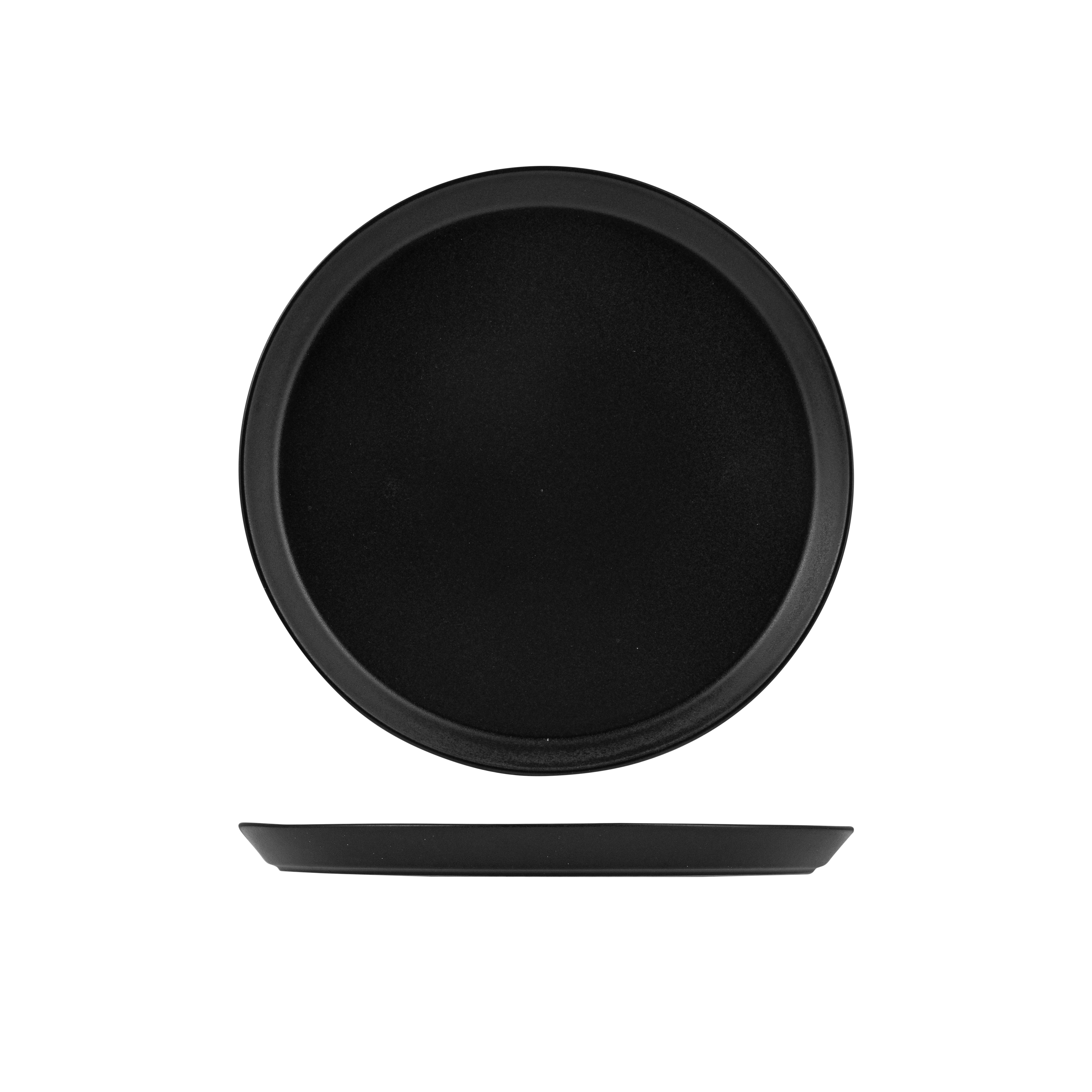 Zuma Charcoal Round Tapered Plate (280mm Ø 24mm H)