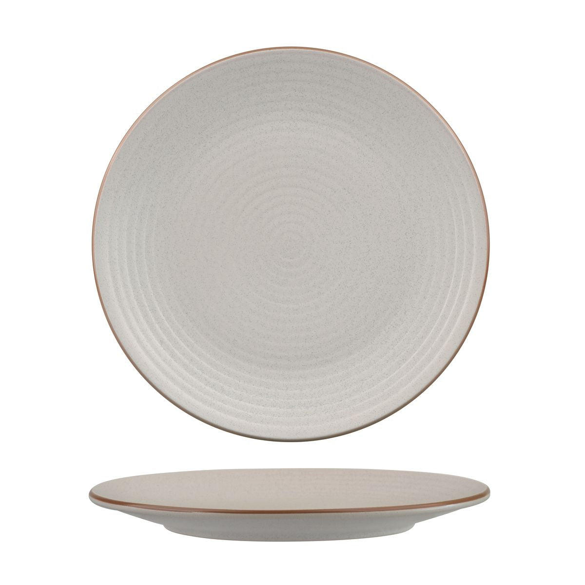Zuma Mineral Ribbed Round Plate (265mm Ø)