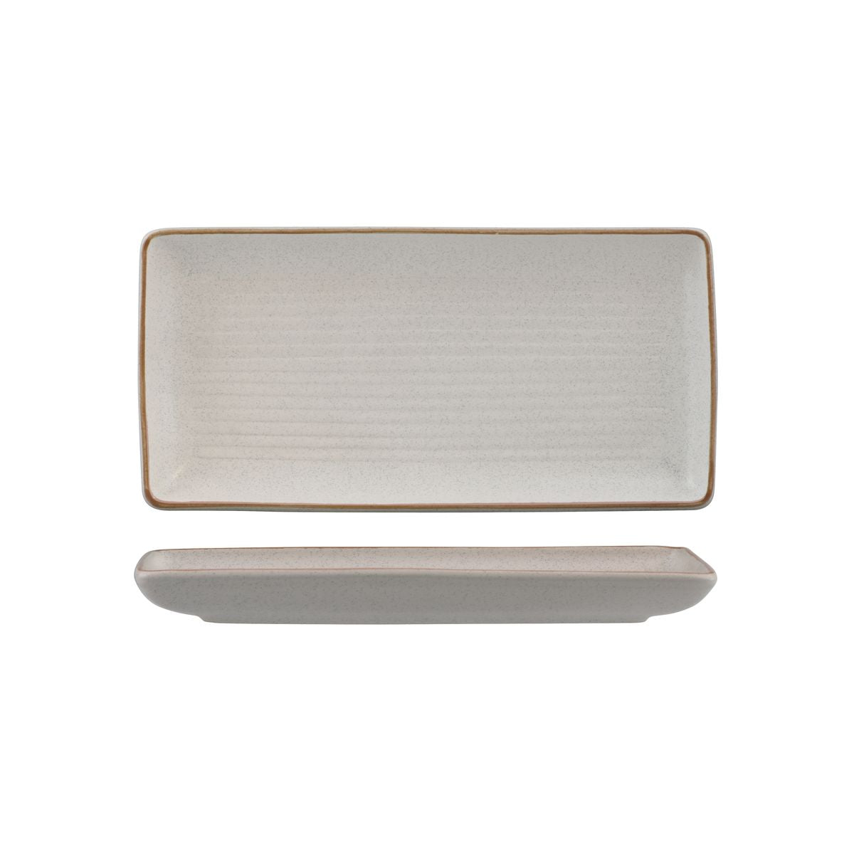 Zuma Mineral Ribbed Rectangular Platter (250x125mm)