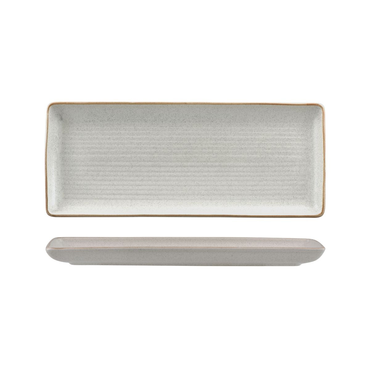 Zuma Mineral Ribbed Rectangular Platter (335x140mm)