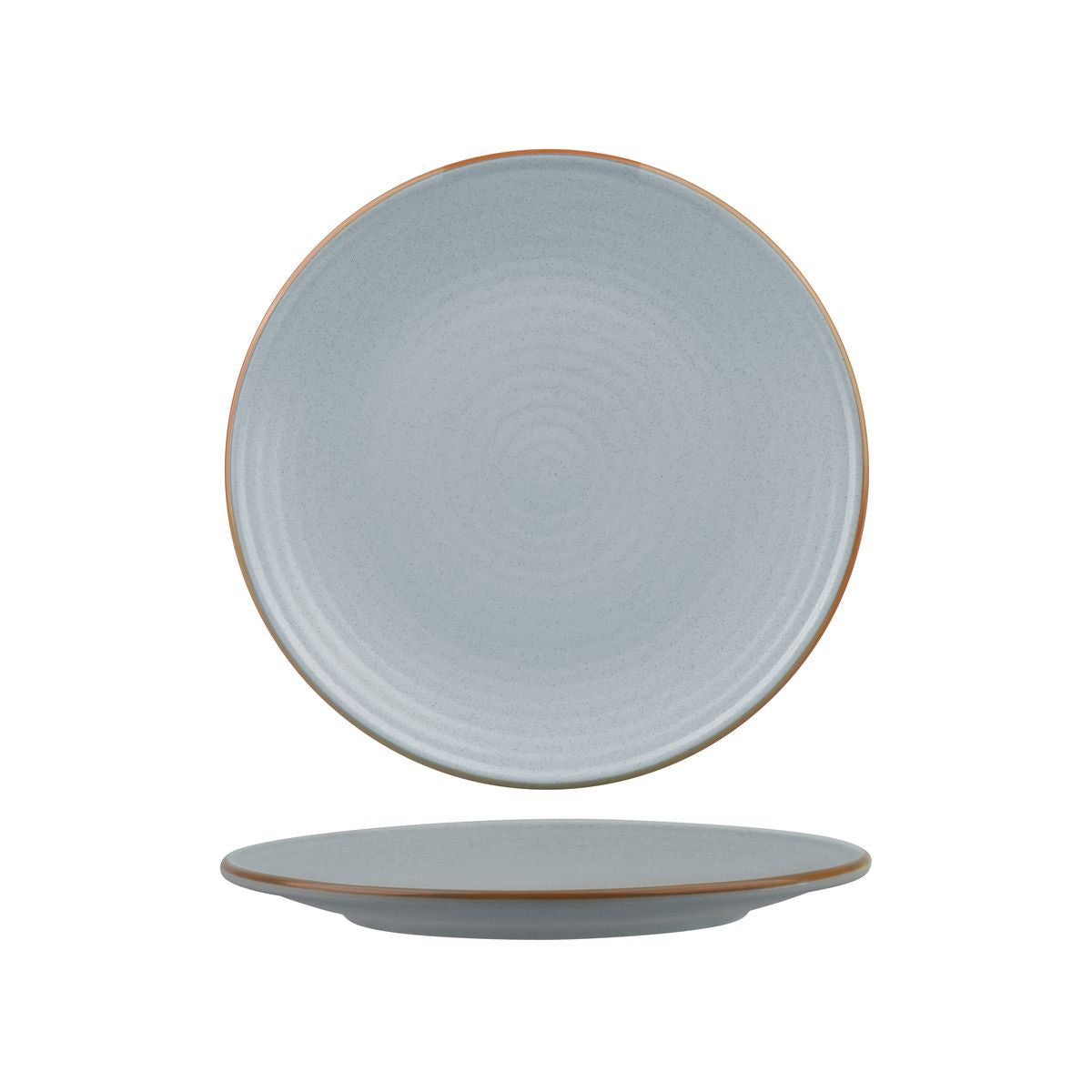 Zuma Bluestone Ribbed Round Plate (210mm Ø)