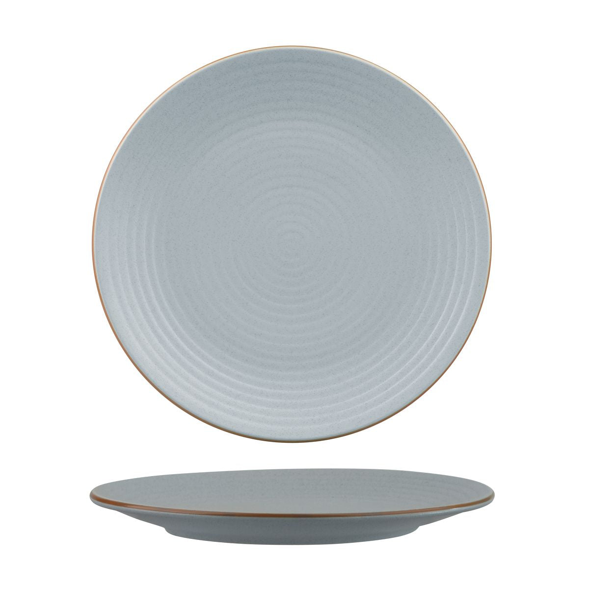 Zuma Bluestone Ribbed Round Plate (265mm Ø)