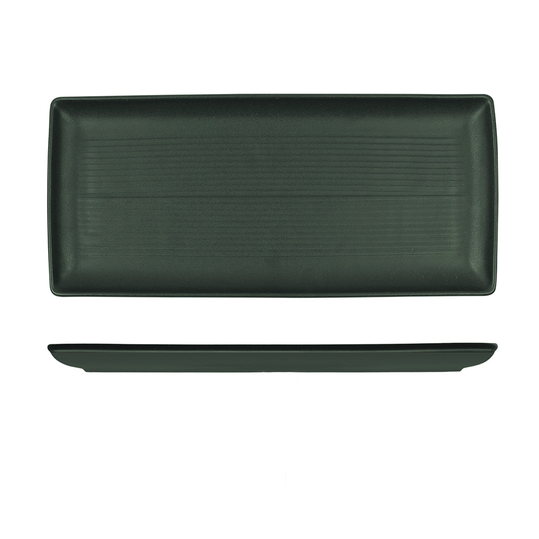 Zuma Forest Rectangle Ribbed Platter (395x180mm)