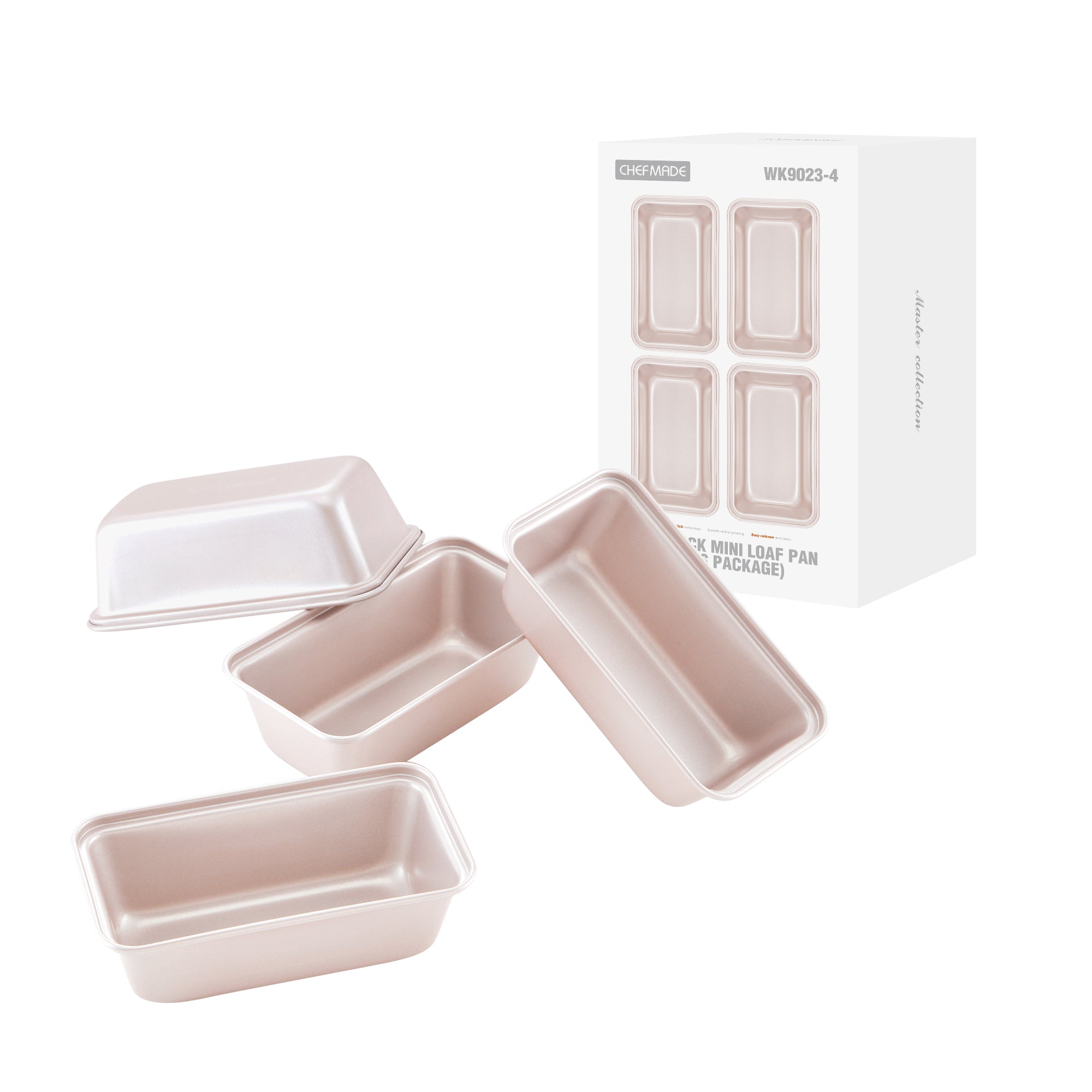 CHEFMADE Mini Loaf Pan 15cm Set of 4 (WK9023-4)