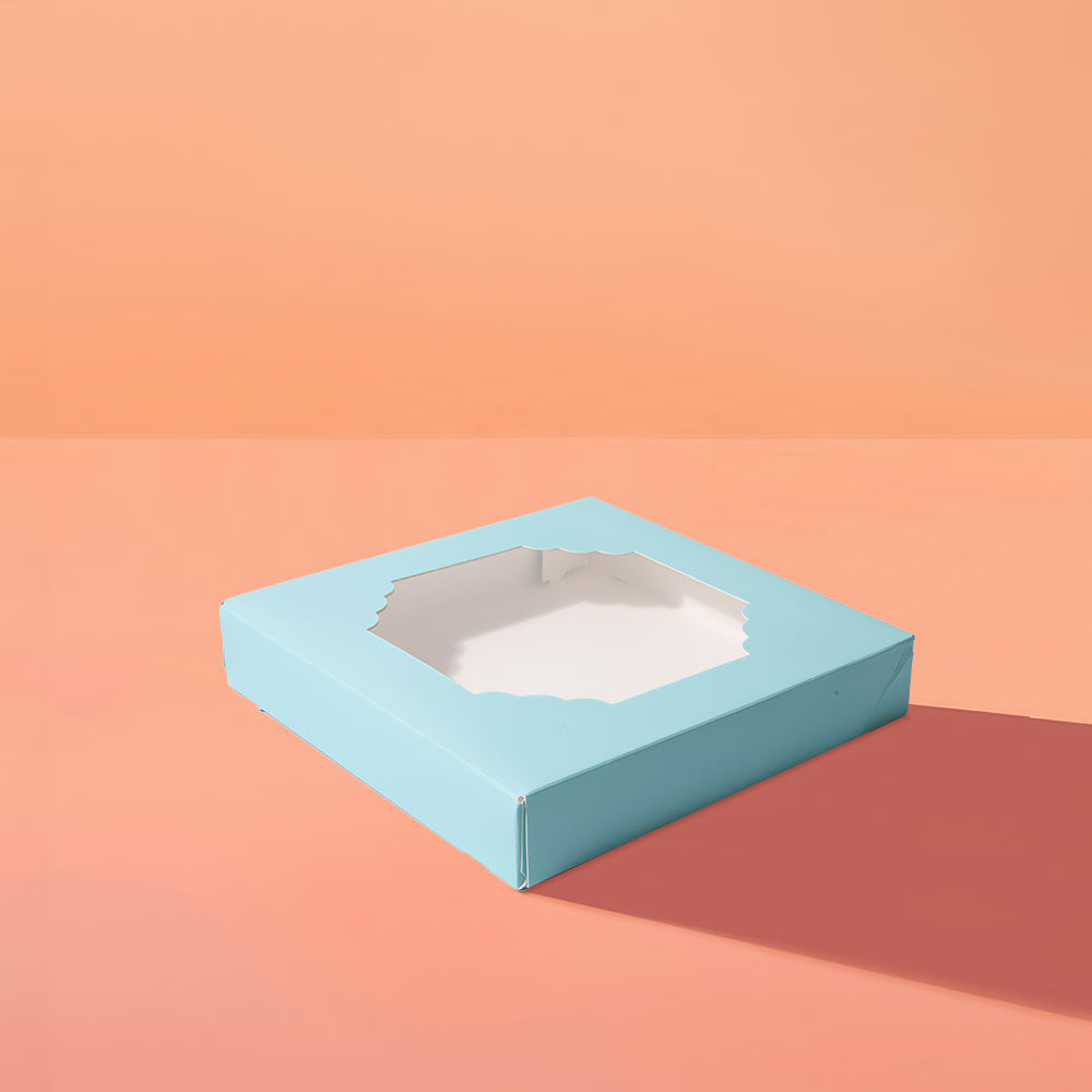 Papyrus Scalloped Medium Treat Box Pastel Blue 5 Pack