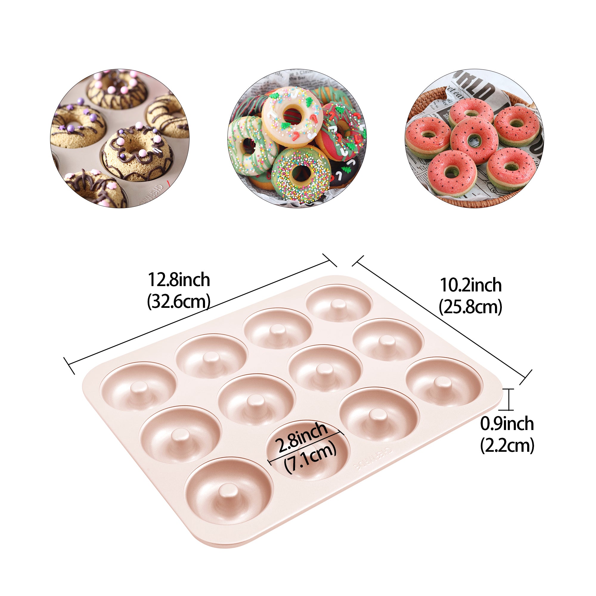 CHEFMADE Donut Pan 12 Cup (WK9225)