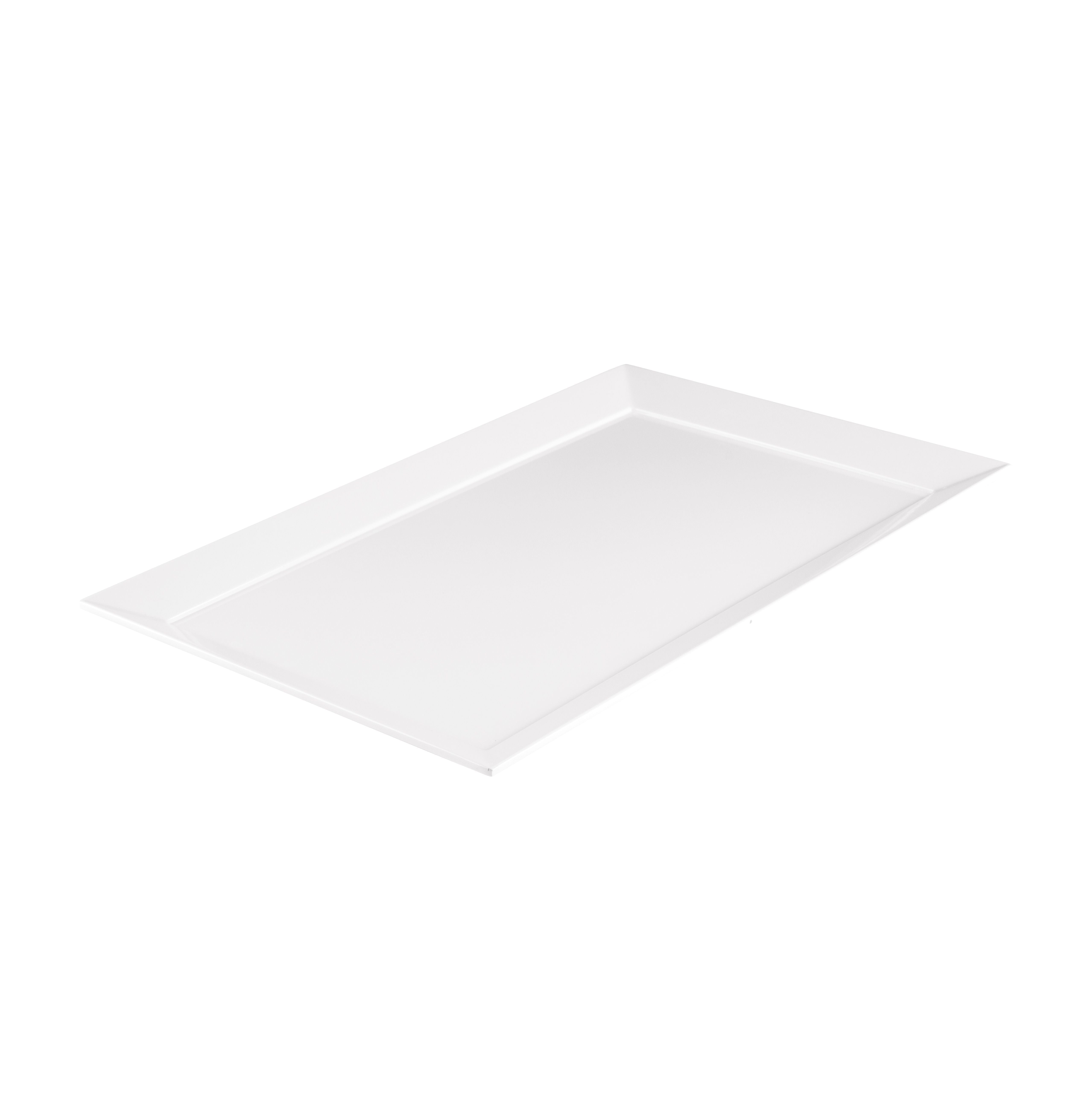 Ryner Rectangular Platter - Wide Rim (480x300mm - White)
