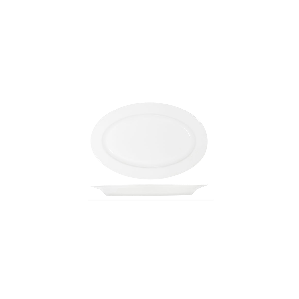 Tablekraft Core Oval Wide Rim Platter 200x140mm