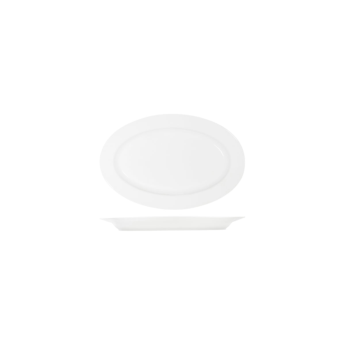 Tablekraft Core Oval Wide Rim Platter 230x155mm