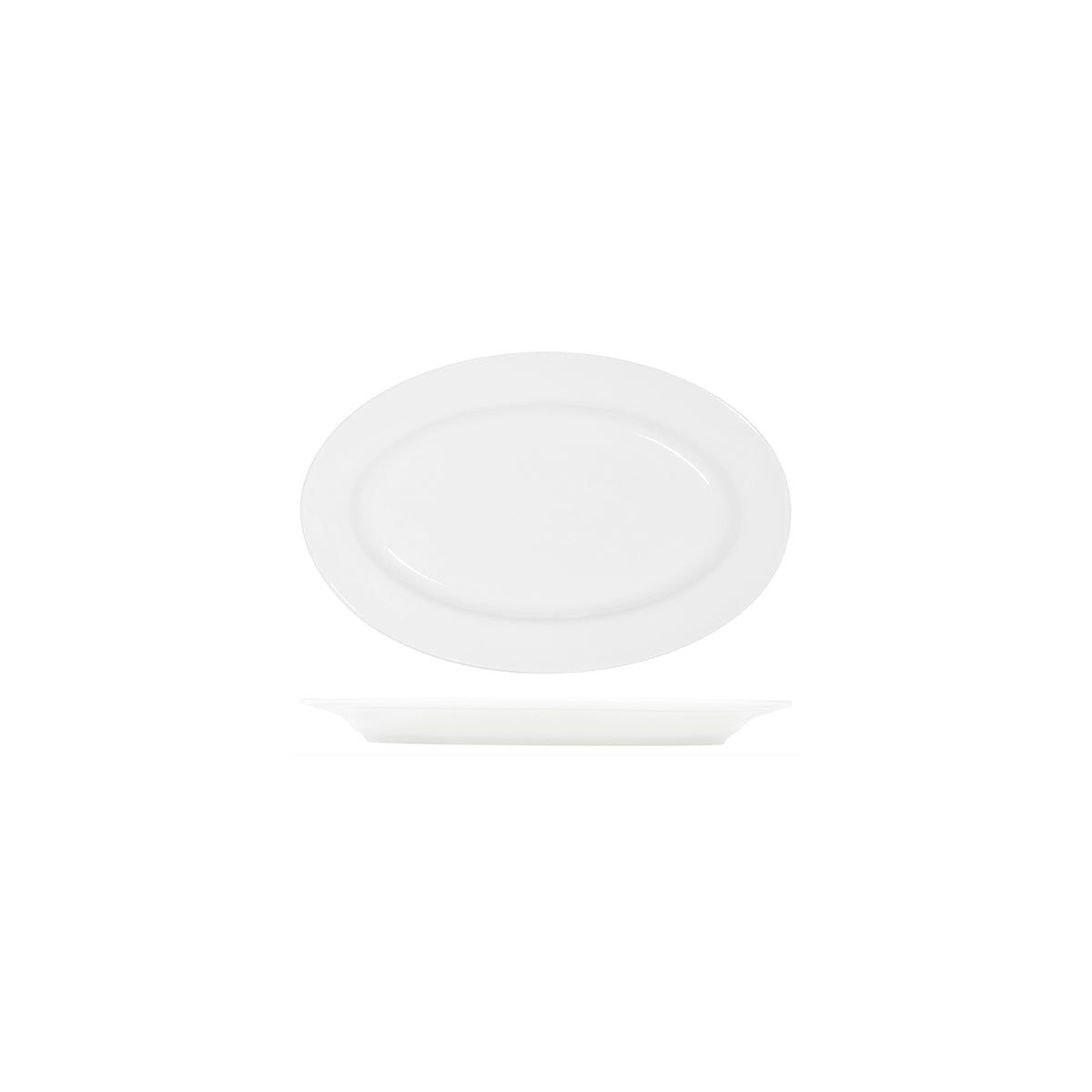 Tablekraft Core Oval Wide Rim Platter 260x170mm
