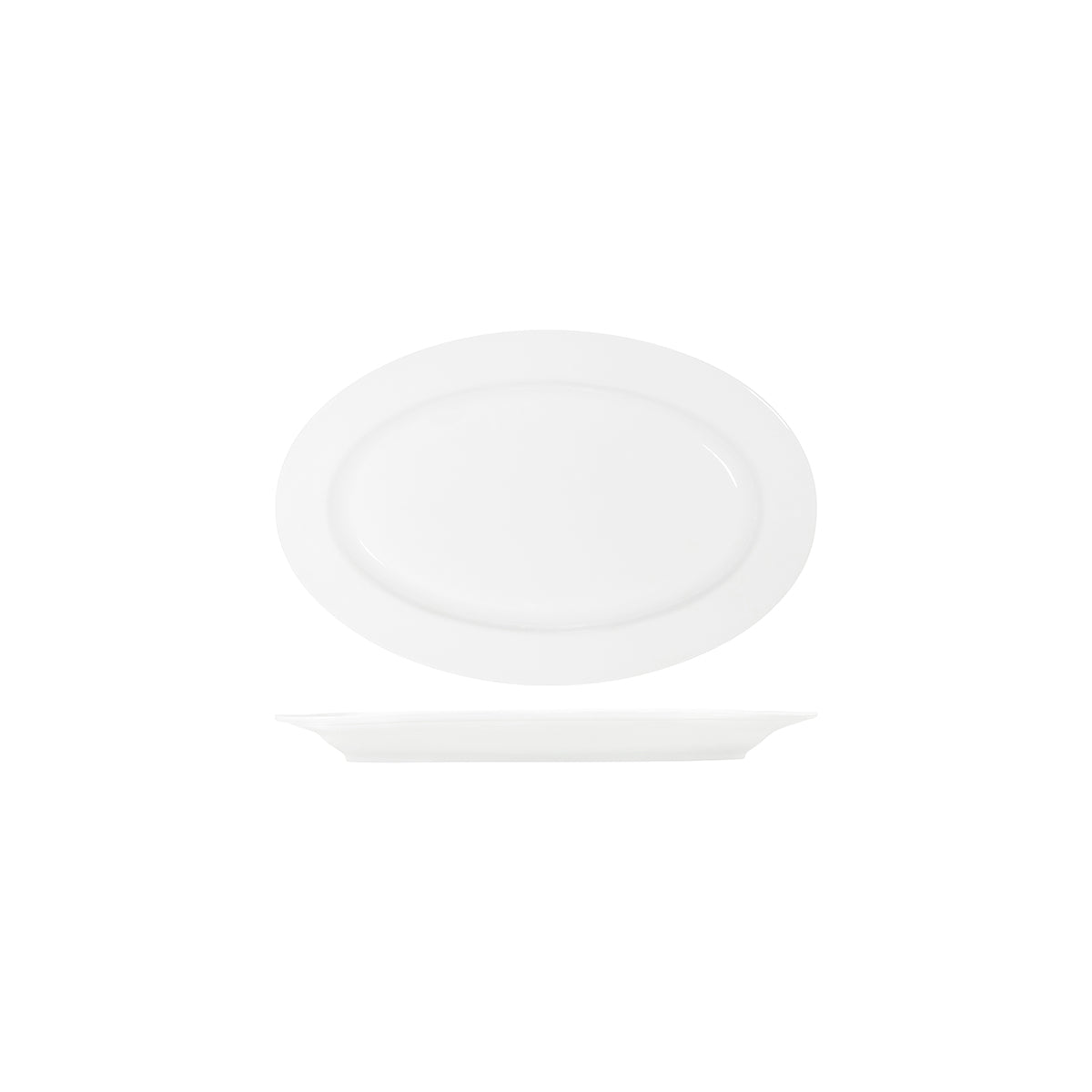 Tablekraft Core Oval Wide Rim Platter 300x200mm