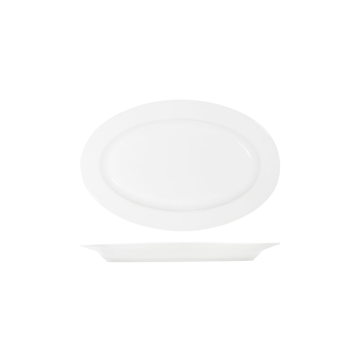 Tablekraft Core Oval Wide Rim Platter 355x240mm