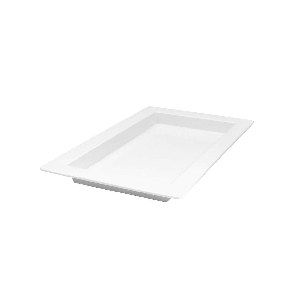 Ryner Rectangular Deep Platter - Wide Rim (500x310x40mm - White)