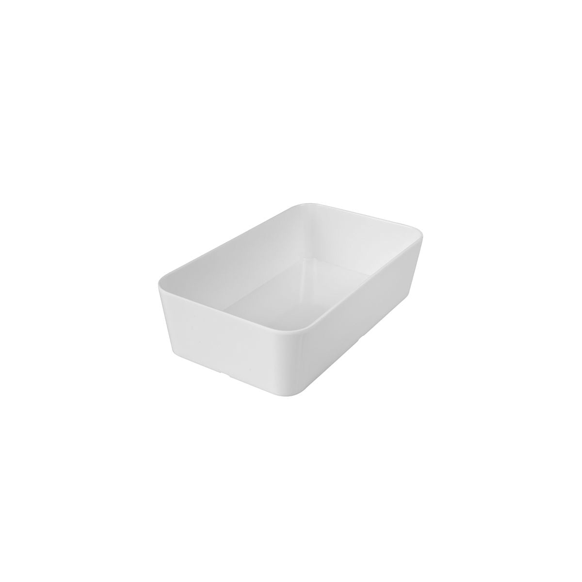 Ryner Rectangular Deep Dish - Straight Sided (250x150x65mm - White)