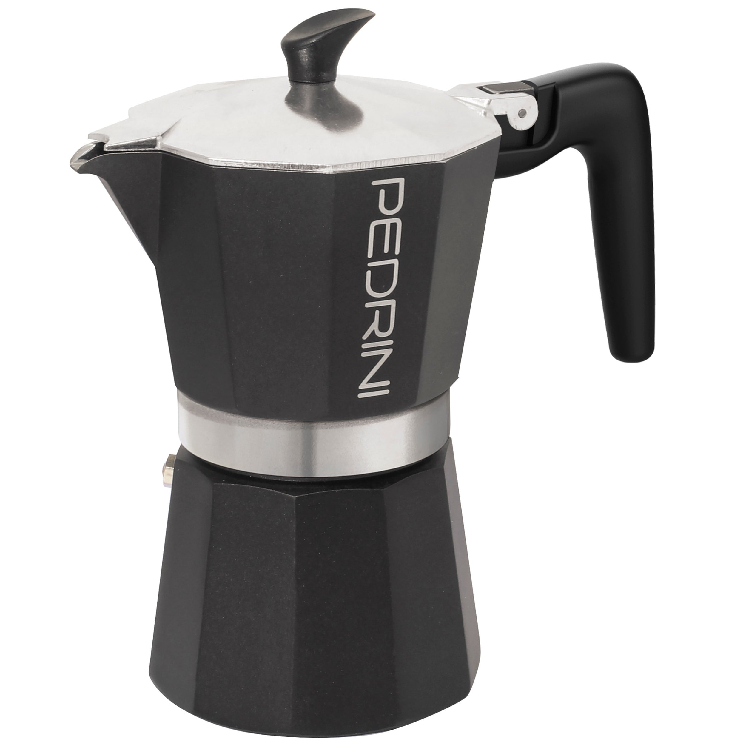 Pedrini Aroma Nero Stovetop Espresso Maker 6 Cup