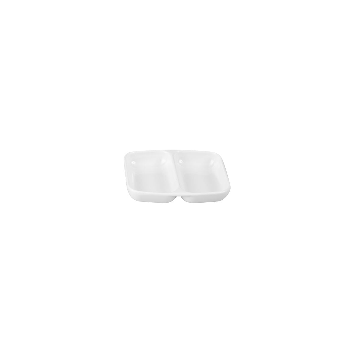 Ryner Divided Sauce Dish (85x70mm - White)