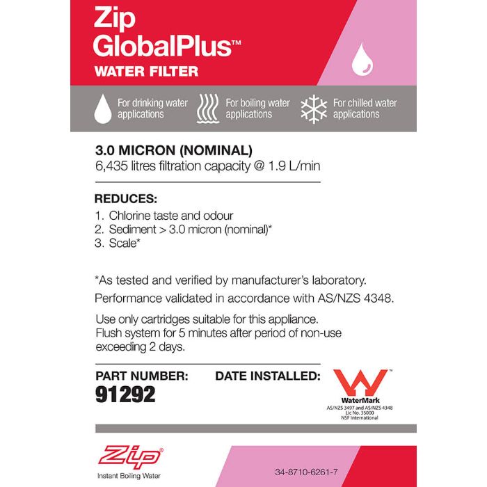 Zip GlobalPlus 3M Replacement Filter