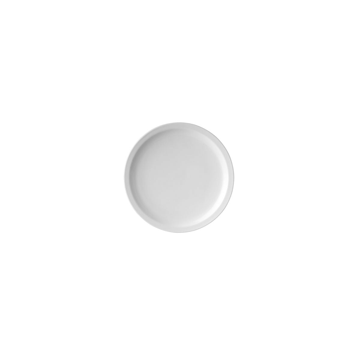 Ryner Round Plate - Narrow Rim (170mm Ø - White)
