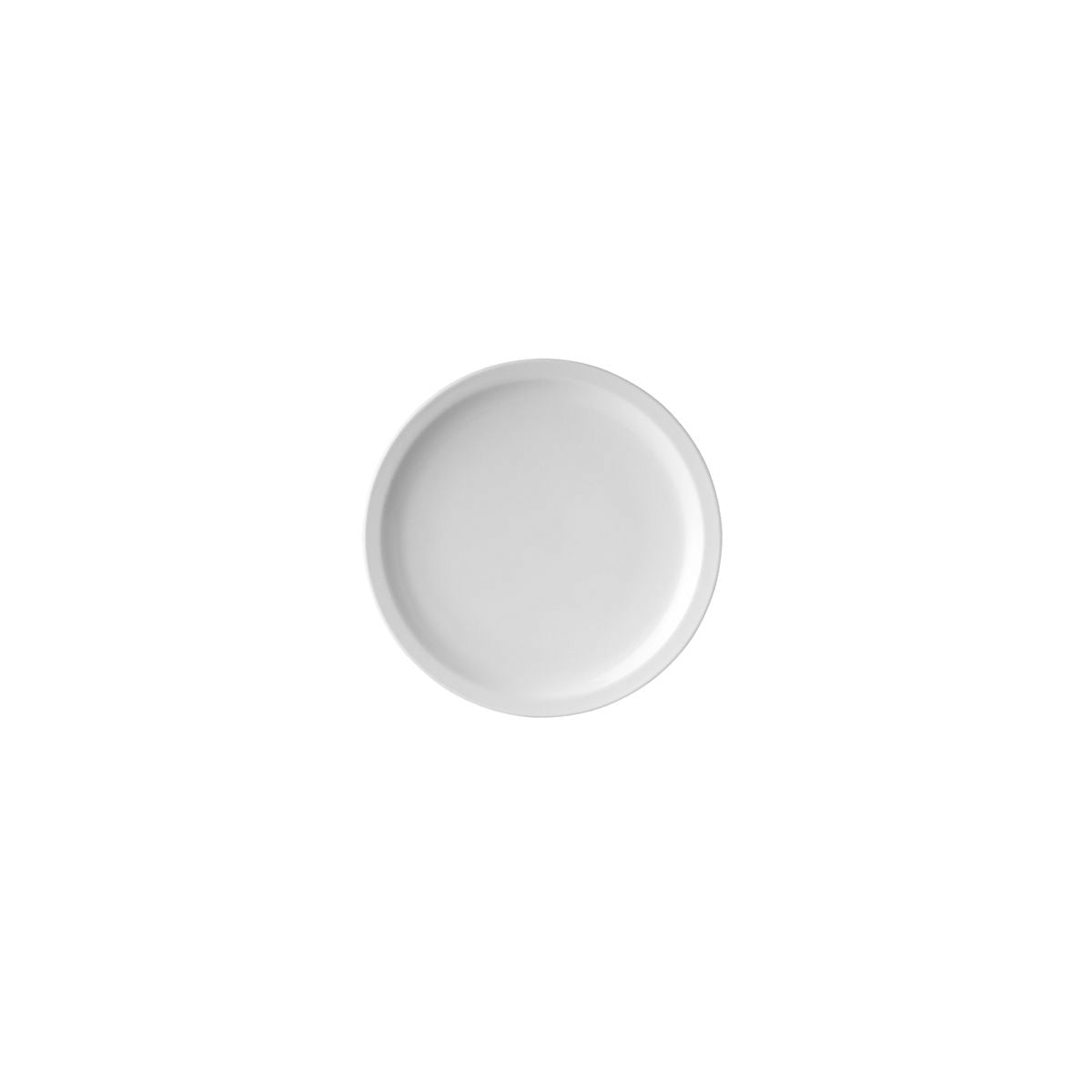 Ryner Round Plate - Narrow Rim (192mm Ø - White)