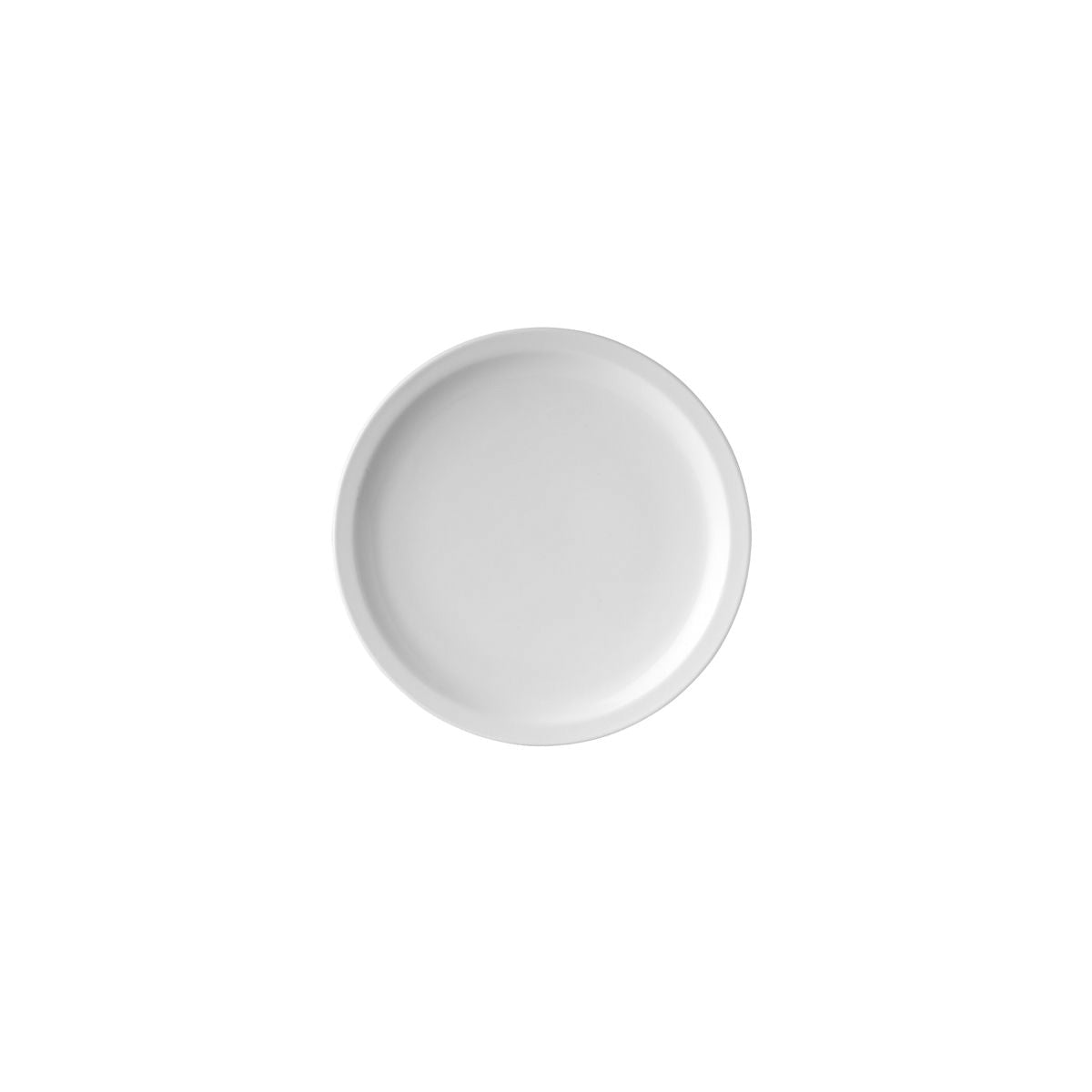 Ryner Round Plate - Narrow Rim (250mm Ø - White)