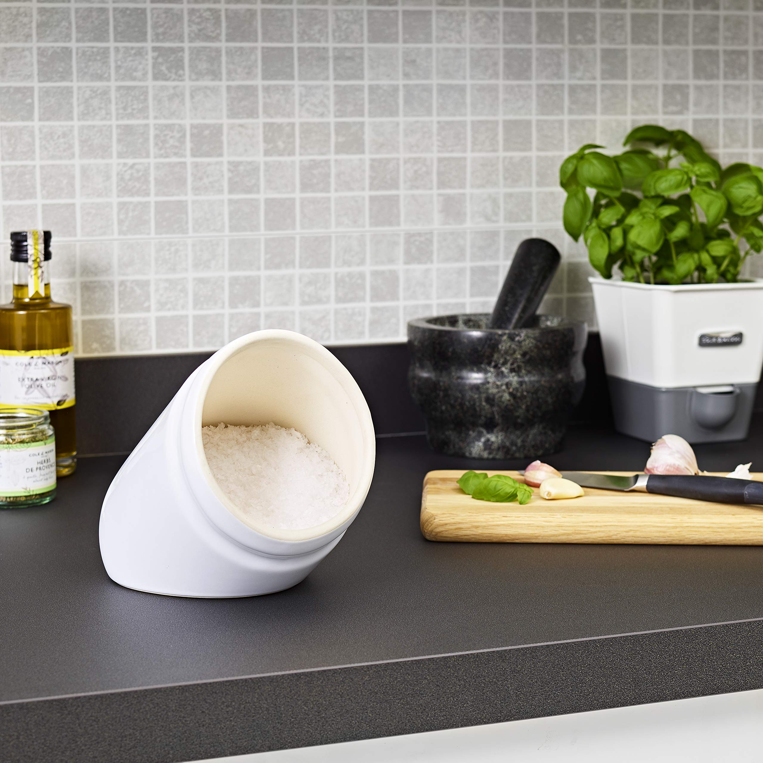 Cole & Mason Ceramic Salt Pig White