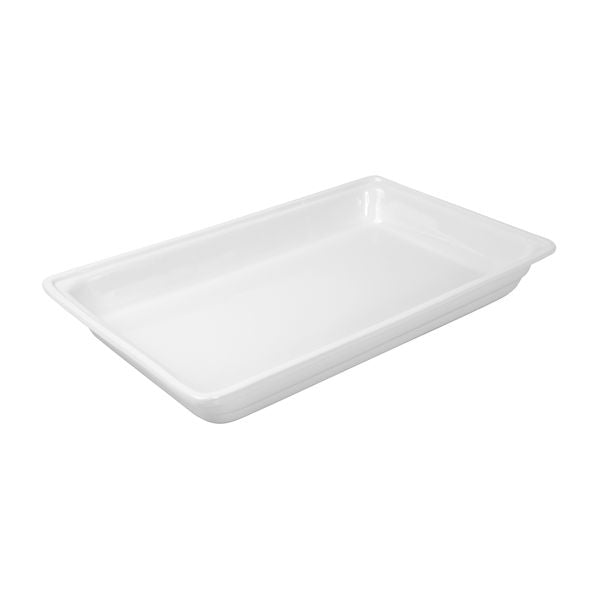 Ryner Porcelain Gastronorm Food Pan - 1/1 GN (65mm - White)