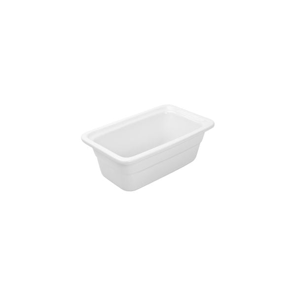 Ryner Porcelain Gastronorm Food Pan - 1/4 GN (100mm - White)