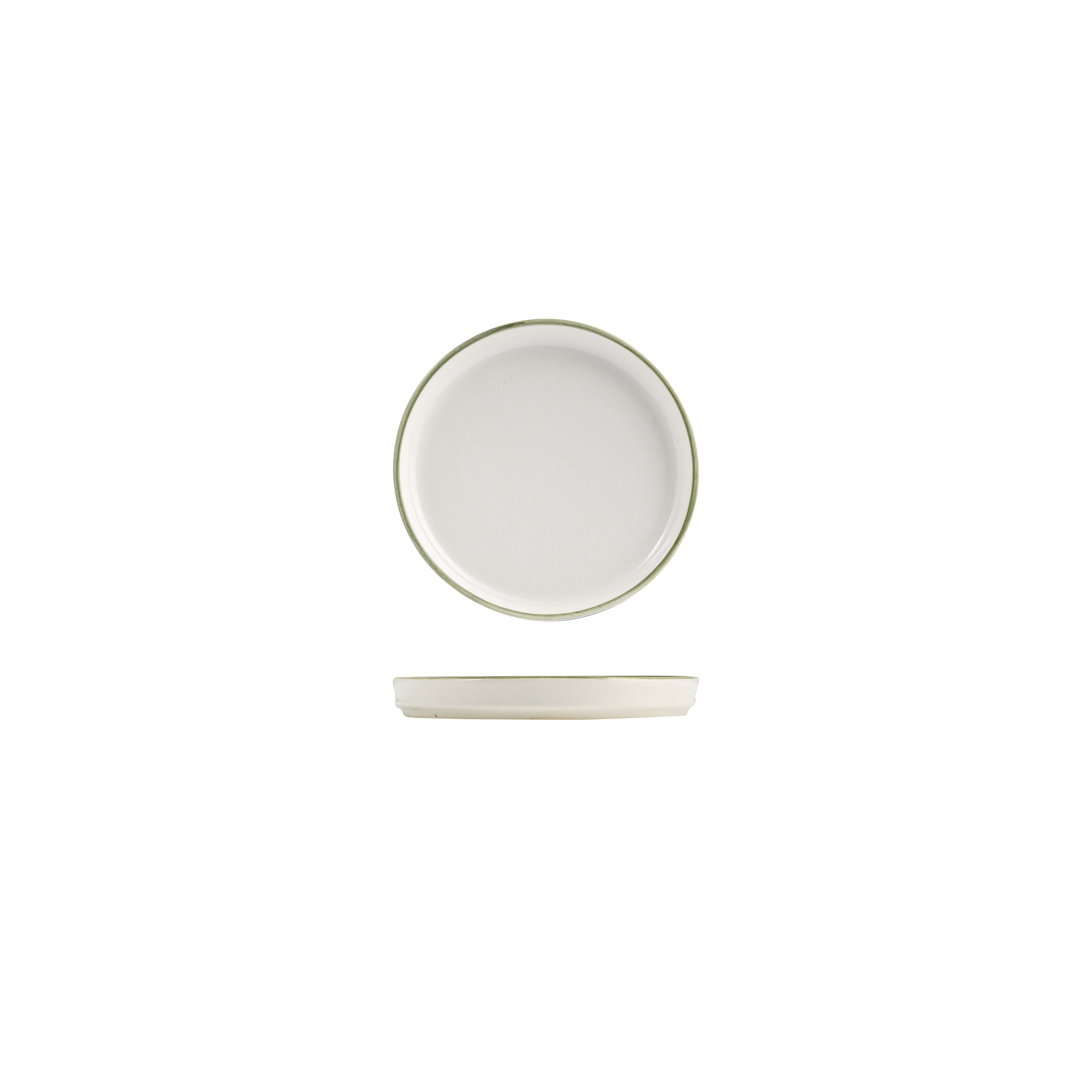 NMC Homestead Olive Round Walled Plate (175mm Ø 22mm H)