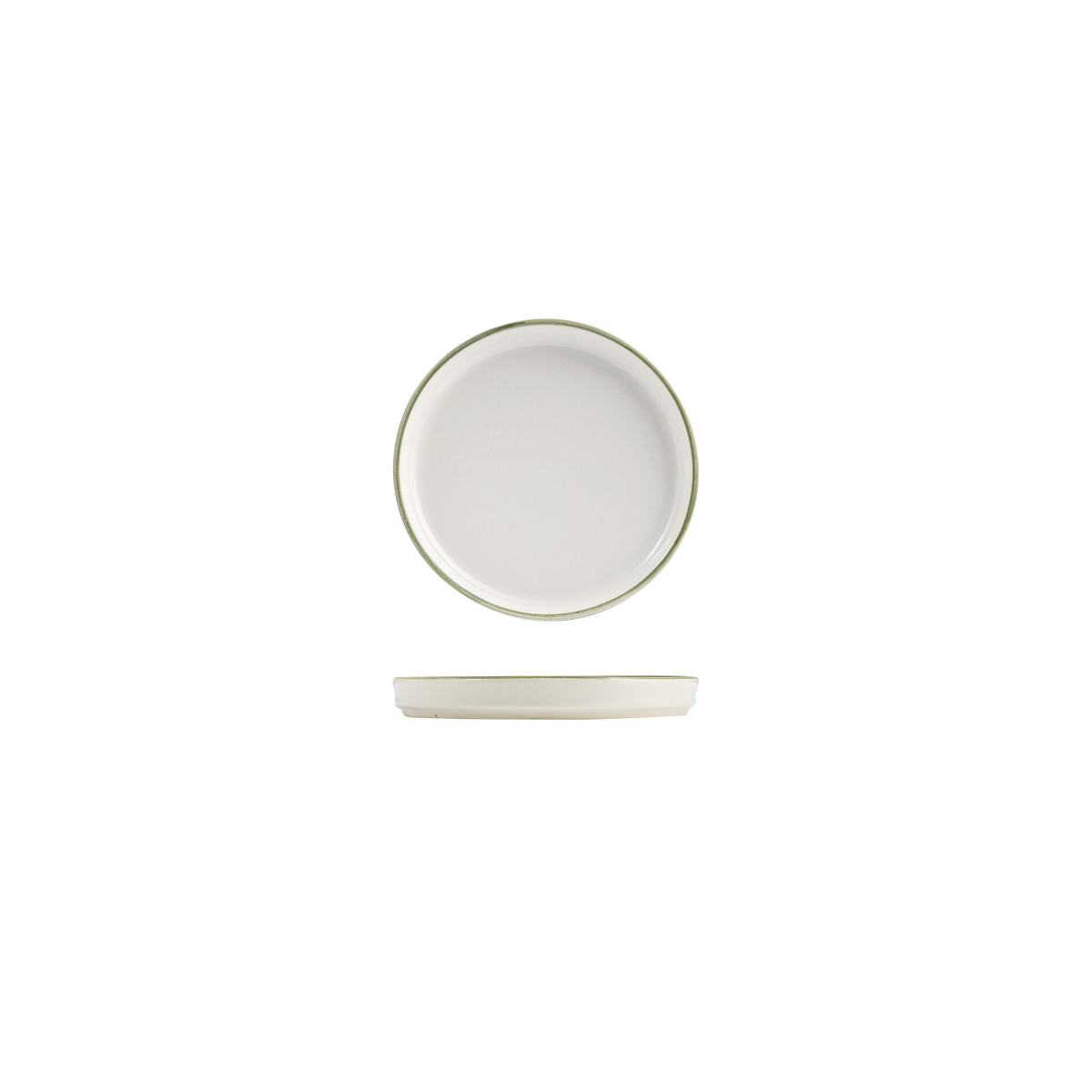 NMC Homestead Olive Round Walled Plate (175mm Ø 22mm H)