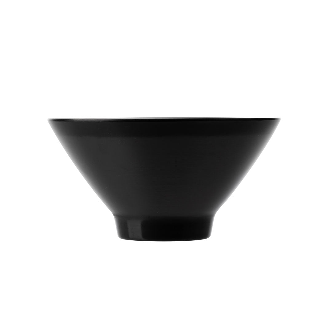 COUCOU Round Bowl V-Shape 205mm - Black & Black