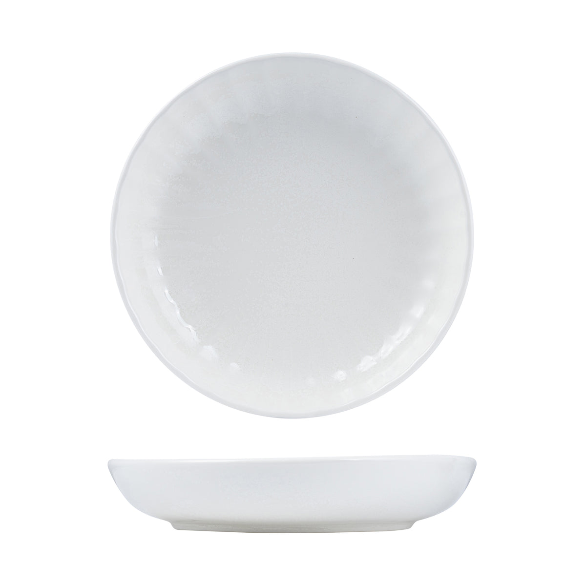Moda Snow Scalloped Share Bowl (260mm Ø)