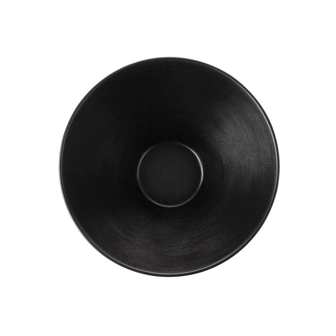 COUCOU Round Bowl V-Shape 205mm - Black & Black