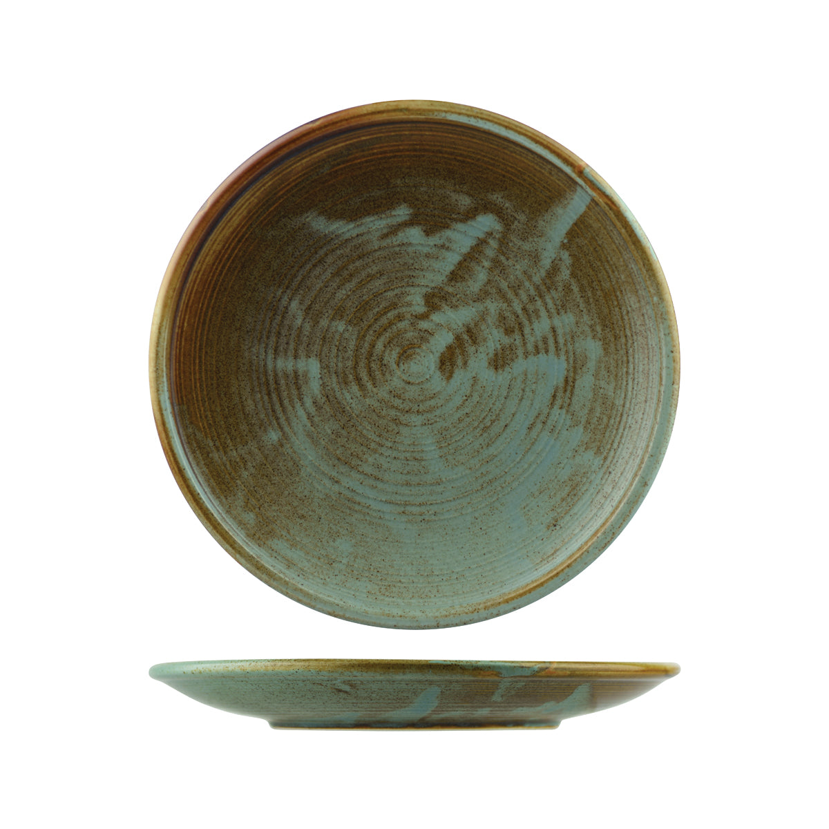 Moda Nourish Round Coupe Plate (260mm Ø - Green)