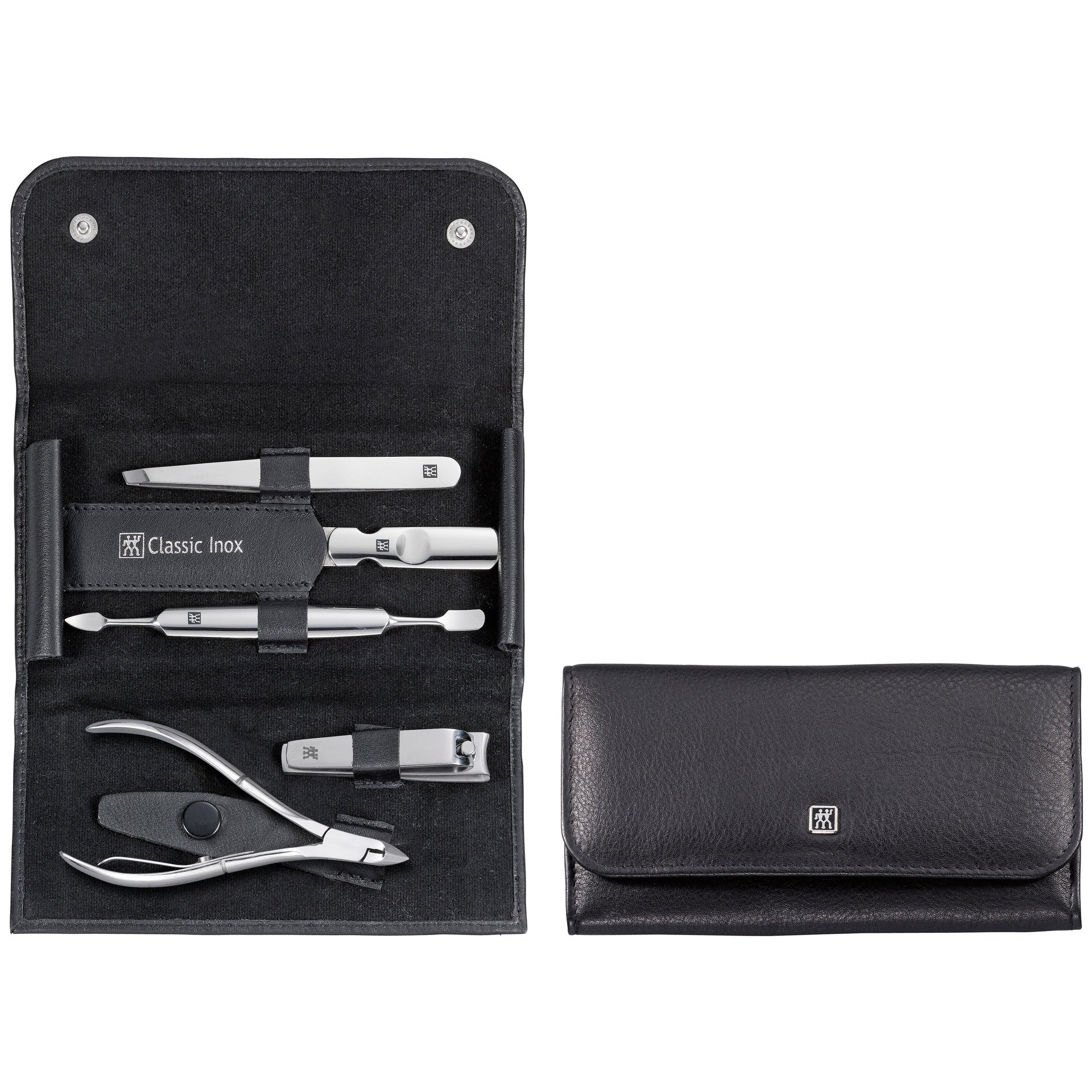 Zwilling Classic Inox 5-Piece Beauty Tool Set - Leather Case
