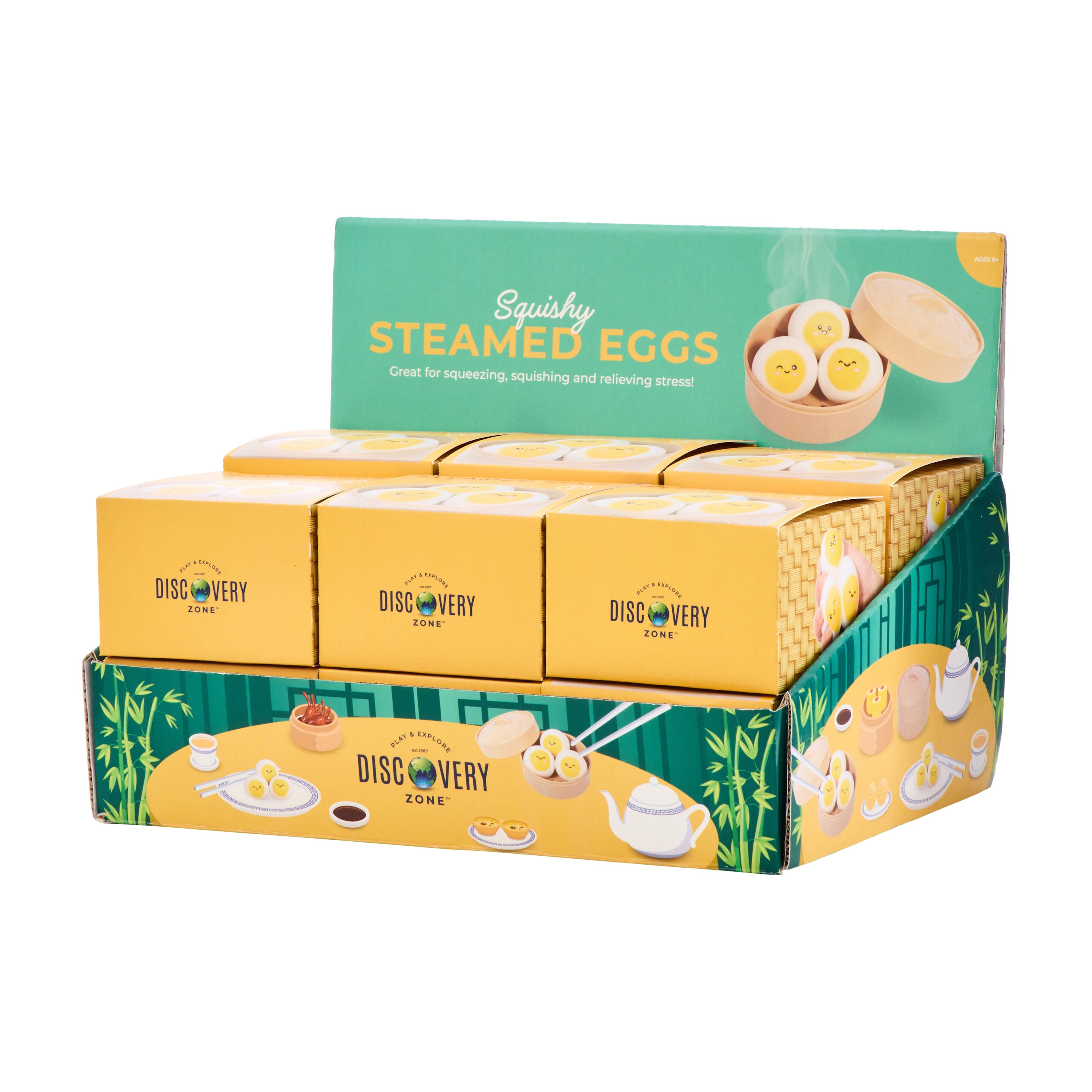 Discovery Zone Squishy Steamed Eggs 3 Piece Set