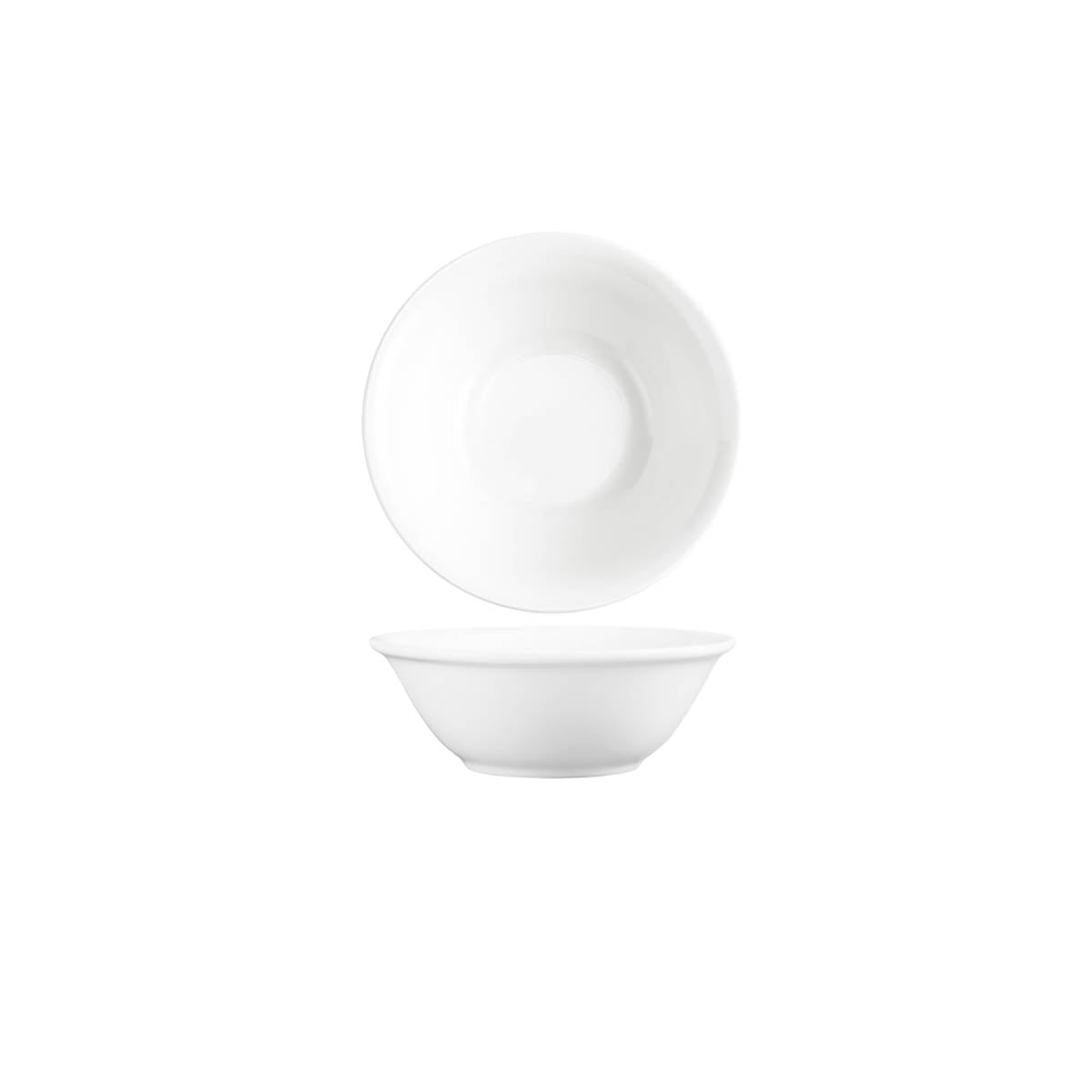Tablekraft Core White Banquet Round Salad Bowl Narrow Rim 130mm