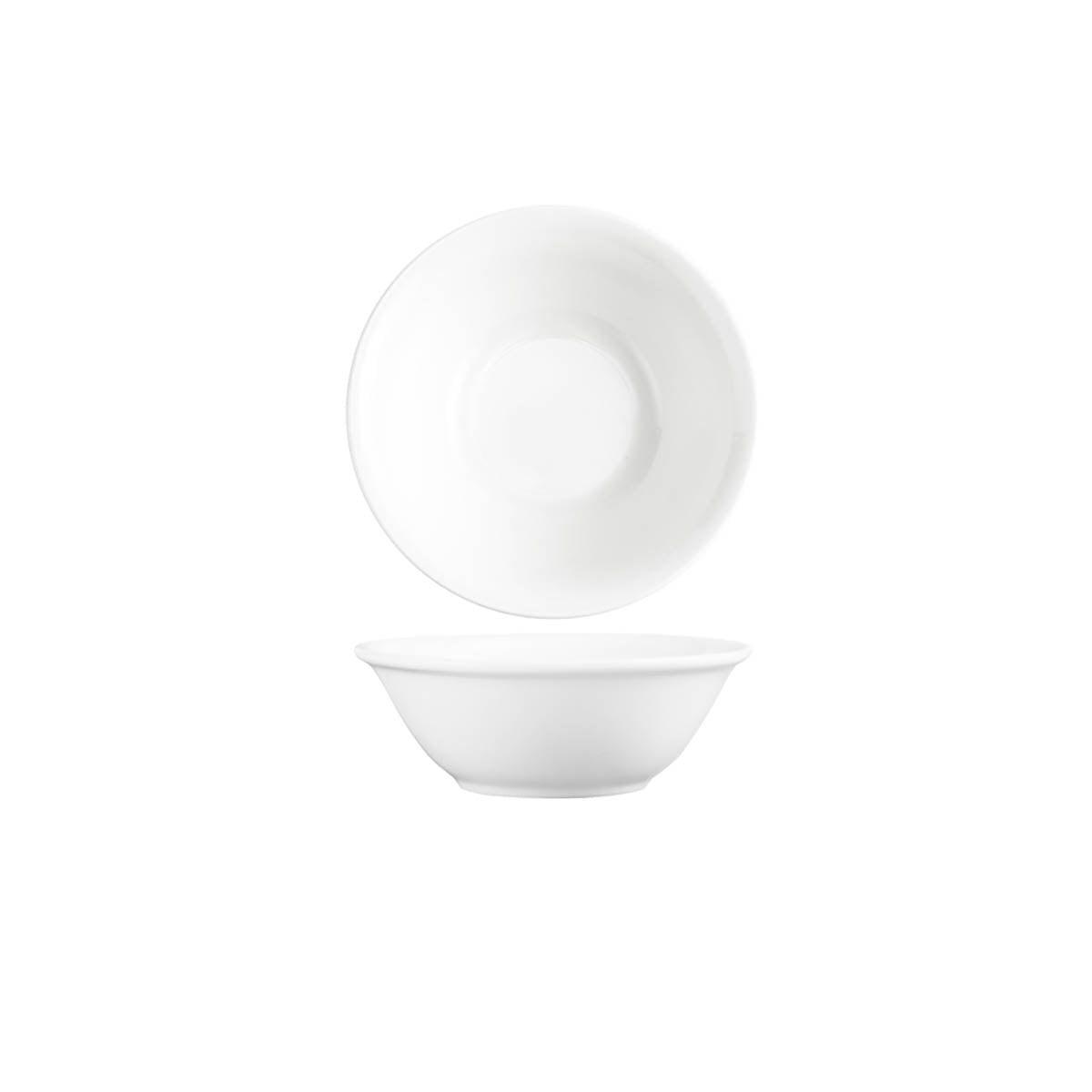 Tablekraft Core White Banquet Round Salad Bowl Narrow Rim 150mm